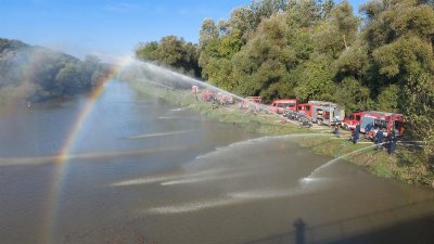 Održana 13. provjera vatrogasne opreme na rijeci Dravi u Velikom Lovrečanu