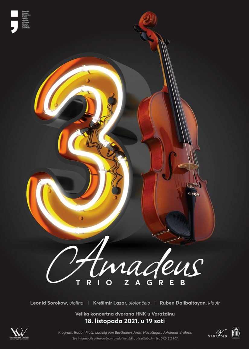 Amadeus trio u Velikoj koncertnoj dvorani HNK Varaždina 18. listopada