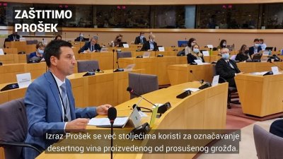 Europarlamentarac iz Varaždina Ladislav Ilčić u raspravi o vinu prošek
