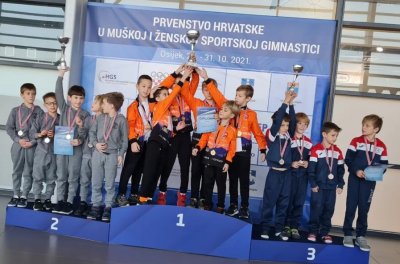 Gimnastičari Vindije osvojili 23 medalje i tri pehara na Prvenstvu Hrvatske u Osijeku