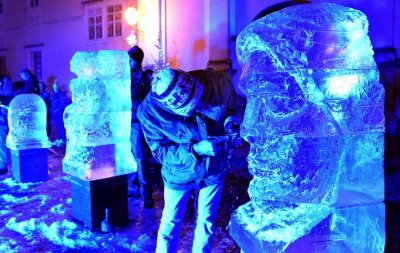 Ledene skulpture ponovno na Adventu u Varaždinu