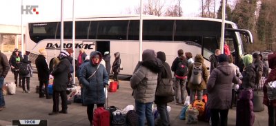 Više od 40 majki i djece stiglo poslijepodne u Varaždin iz Ukrajine