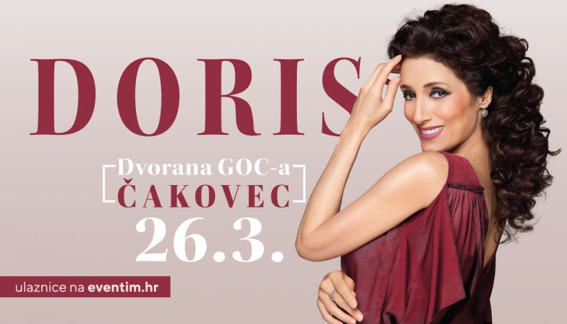Važne informacije uoči koncerta Doris Dragović  26. ožujka u Čakovcu