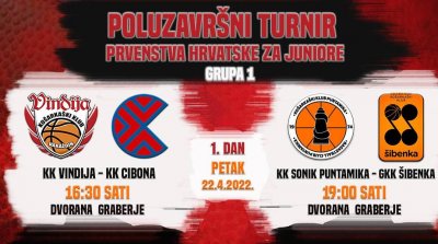 KK Vindija domaćin poluzavršnom turniru prvenstva Hrvatske za juniore