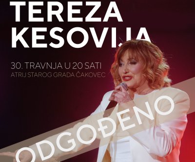 Koncert Tereze Kesovije odgođen na početak lipnja, u subotu bogat program Dana Međimurske županije