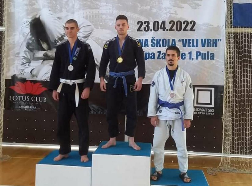 Luka Milo&scaron; osvojio zlato na jiu jitsu turniru Pula Open