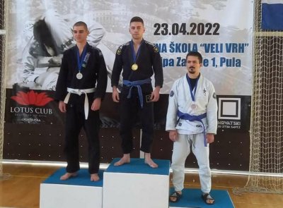 Luka Miloš osvojio zlato na jiu jitsu turniru Pula Open