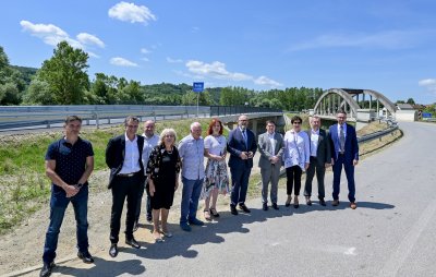 FOTO Ministar Butković obišao most Tuhovec i gradilište novomarofske obilaznice