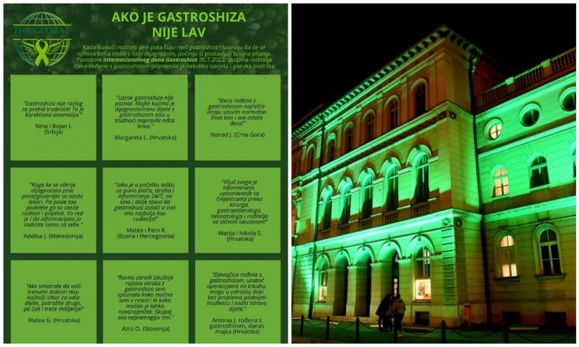 Obilježavanje Dana svjesnosti o gastroshizi, HNK u subotu obojen u zeleno