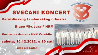 Svečani koncert Varaždinskog tamburaškog orkestra i klape „Sv. Juraj“ HRM