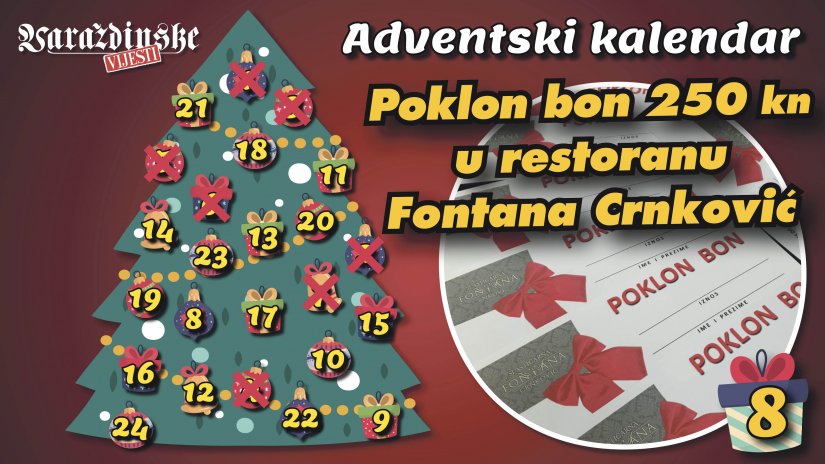 Adventsko darivanje Varaždinskih vijesti: Osvojite poklon bon u restoranu Fontana Crnković
