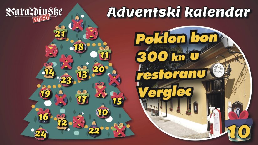 Adventsko darivanje Varaždinskih vijesti: Osvojite poklon bon od 300 kuna u restoranu Verglec