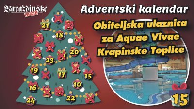 Adventsko darivanje Varaždinskih vijesti: Osvojite obiteljsku ulaznicu za vodeni park Aquae Vivae!