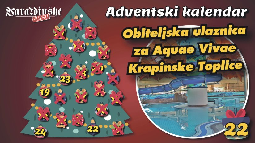 Adventsko darivanje: Osvojite obiteljsku ulaznicu za vodeni park Aquae Vivae!