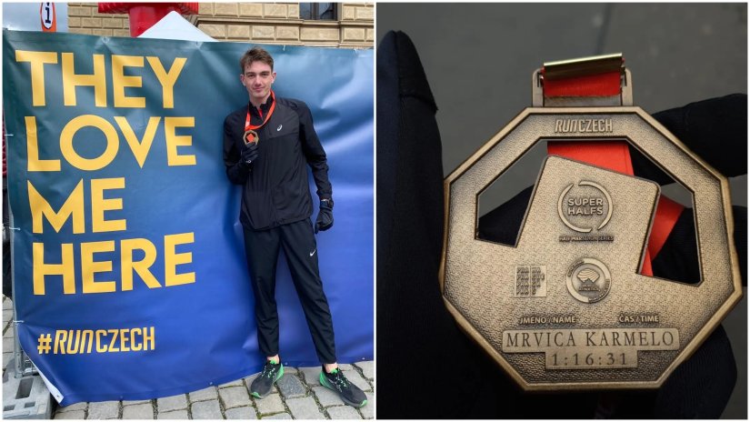 Karmelo Mrvica iz AK Varaždina osvojio odlično 101. mjesto na polumaratonu u Pragu