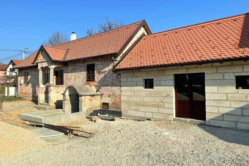 Općina Vidovec: Nastavljaju se radovi na rekonstrukciji Vinogradske kuće u Tužnom