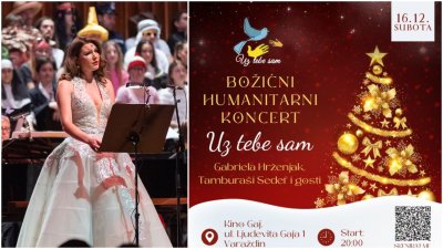 UZ TEBE SAM Dođite na božićni humanitarni koncert, nastupa Gabriela Hrženjak