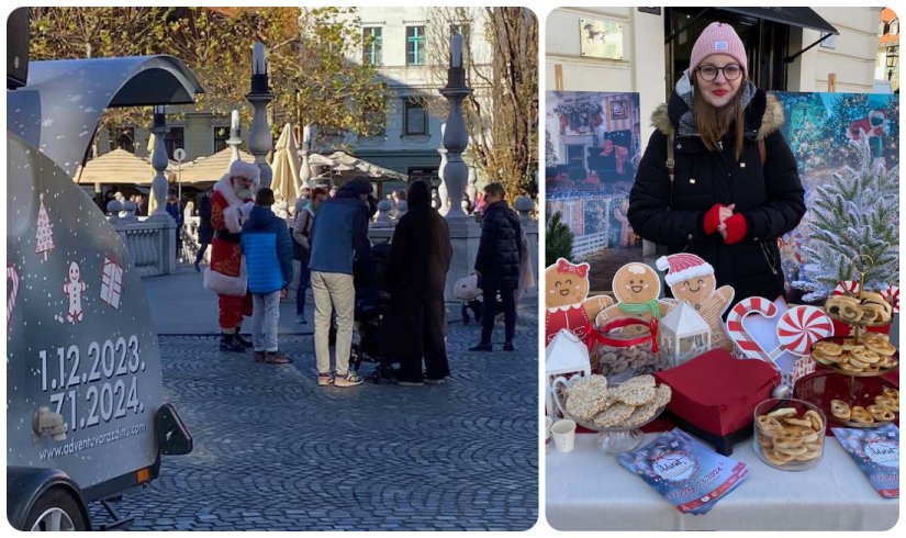 FOTO Advent u Varaždinu predstavljen u Ljubljani, gdje je bio i Djed Mraz s vilenjakom