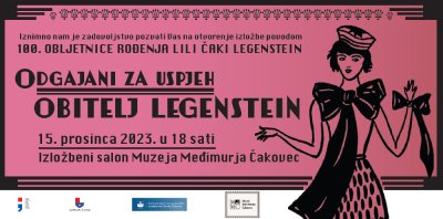 U Muzeju Međimurja u Čakovcu otvara se izložba &quot;Odgajani za uspjeh – obitelj Legenstein“