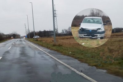 Vozilo se sudarilo u Varaždinu, a ostavljeno na ledini uz Plitvicu