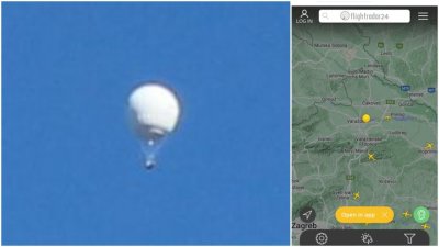 Otkriven misterij &quot;bijelog balona&quot;; riječ je o balonu koji je poletio u Njemačkoj i leti dalje prema Srbiji