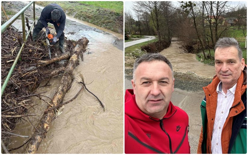 Nakon izlijevanja potoka Ljuba voda Općinu Ljubešćicu posjetio direktor Hrvatskih voda Milan Rezo