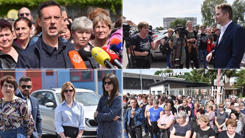 ŠTRAJK VARTEKSA - &quot;Najbolje da dođe neki Arap...&quot;, &quot;Di su plaće?!&quot;, pogledajte...