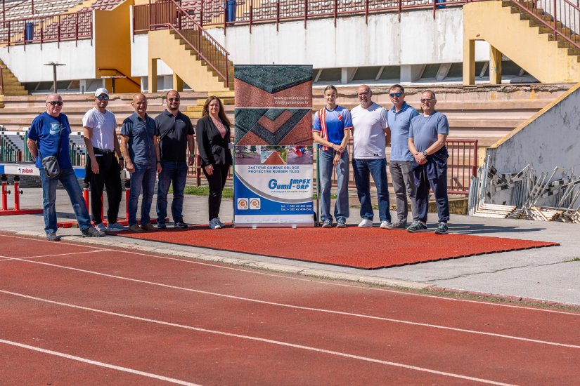 Tvrtka Gumiimpex-GRP Atletskom klubu Sloboda donirala mobilnu atletsku stazu