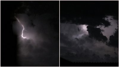 VIDEO Munje bez gromova na nebu nedaleko od Novog Marofa