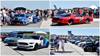 FOTO Ljubitelji brzih automobila uživali na varaždinskom aerodromu