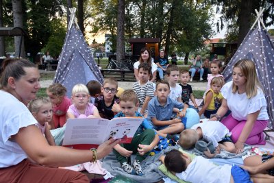 Ljeto u Ludbregu: Mali Ludbrežani čitali pod zvijezdama