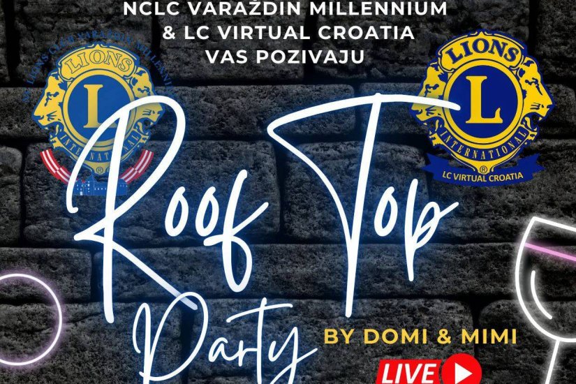 Lions klub NCLC Varaždin Millenium: Održan Roof top party na krovu Tehnološkog parka u Varaždinu