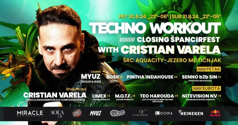 Ne propustite &quot;Techno Workout closing Špancirfest&quot; kod Aquacityja!