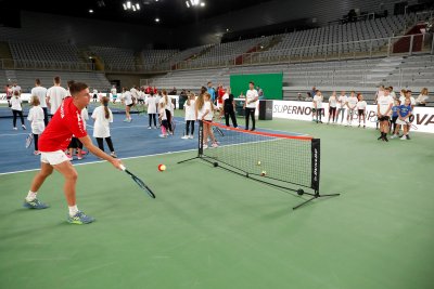 Odlična atmosfera i lijepe uspomene na druženju djece s hrvatskim tenisačima