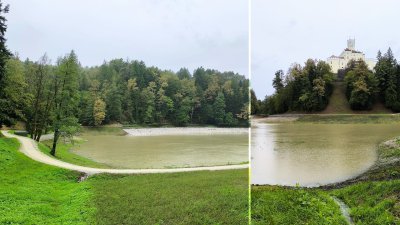 Zbog obilnih padalina, puni se Trakošćansko jezero! Pogledajte prizore