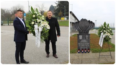 JALŽABET Uoči Dana sjećanja položeni vijenci kod Spomen-obilježja hrvatskim braniteljima