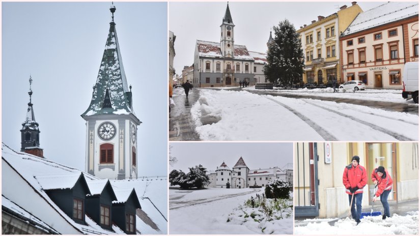 FOTO Prvi snježni pokrivač transformirao vizuru Varaždina...