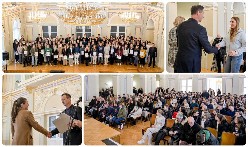 GUŽVA U KAZALIŠTU Novoj generaciji varaždinskih studenata i učenika uručeni ugovori o stipendiranju