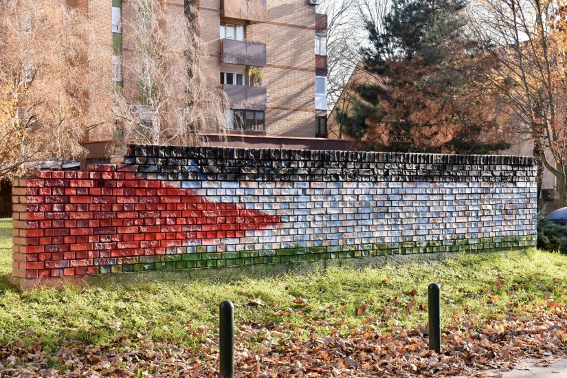 U Varaždinu na zidu pored parkirališta hotela Turist osvanuo mural sa zastavom Palestine...