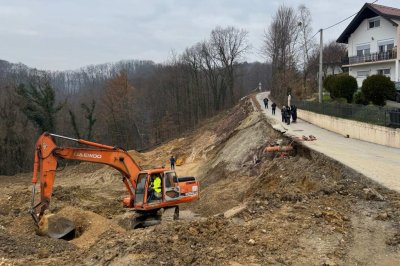 FOTO Varaždinske Toplice: U tijeku sanacija triju klizišta vrijednosti više od 420.000 eura