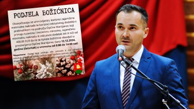 Martijanec: Podjela božićnica umirovljenicima u prostorijama Općine