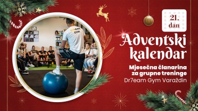 Adventsko darivanje: Poklanjamo mjesečnu članarinu u Dr7eam Gym Varaždin