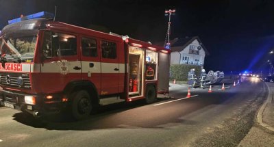 FOTO Noćas prometna nesreća u Tužnom: vozač izgubio nadzor, automobil završio na krovu