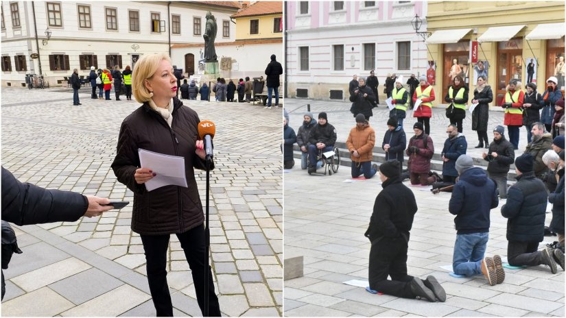 FOTO: Molitelji se opet okupili, Martinčević poručuje: Ovo je govor mržnje