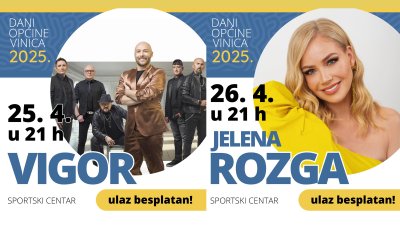 Dan Općine Vinica: Koncert Jelene Rozge, ali ne i ostale manifestacije