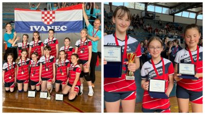 Ekipa najmlađih kadetkinja ŽOK Ivanec U-11 osvojila naslov prvakinja Hrvatske u mini odbojci