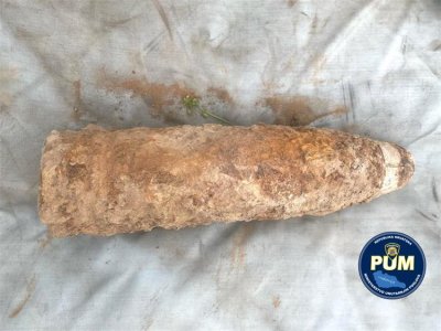 Pronađena topnička granata zaostala iz Drugog svjetskog rata