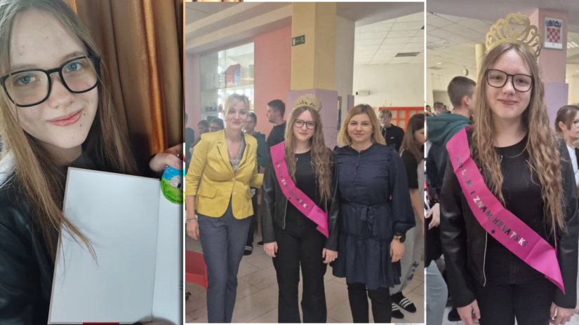 U OŠ Petrijanec priređen doček za državnu prvakinju Lanu Potočnjak