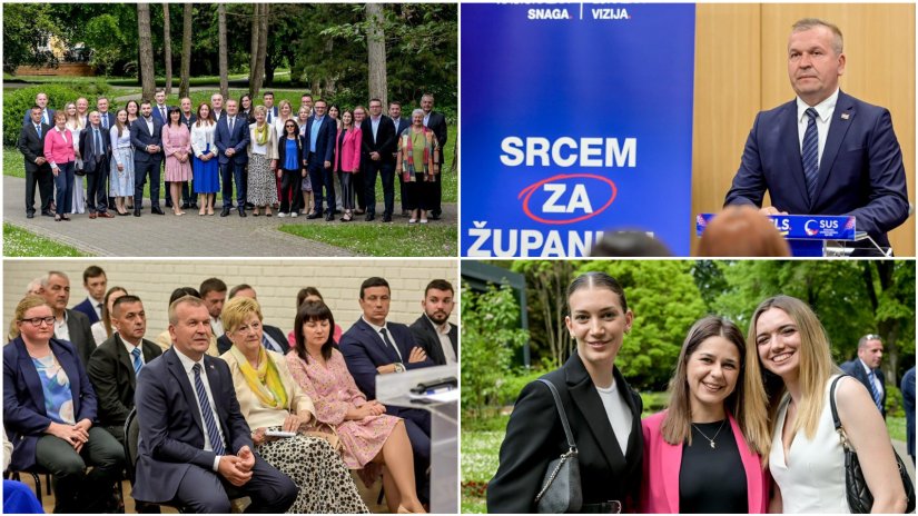 FOTO Koalicija HDZ-HSLS-SUS predstavila sve kandidate s liste za Skupštinu Varaždinske županije
