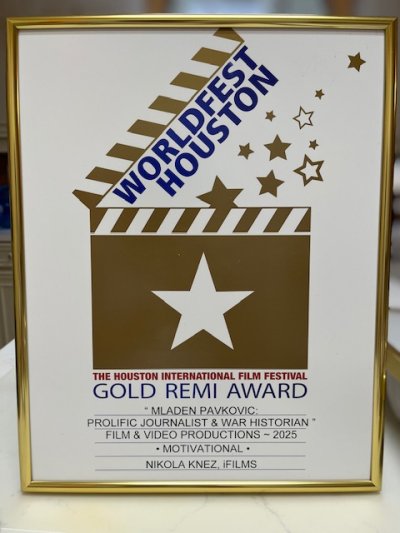 Film Nikole Kneza o Mladenu Pavkoviću nagrađen na festivalu u Houstonu